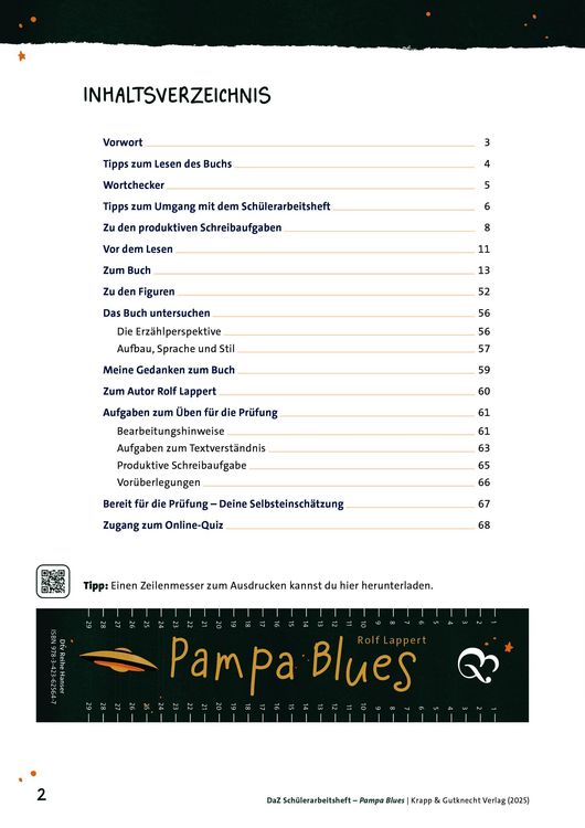 Produktbild: Pampa Blues &ndash; Sch&uuml;lerarbeitsheft f&uuml;r Deutsch als Zweitsprache