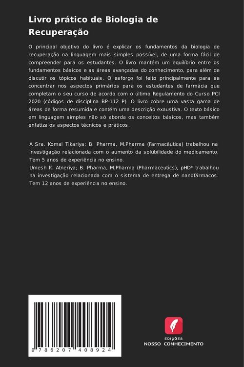 Produktbild: Livro pr&aacute;tico de Biologia de Recupera&ccedil;&atilde;o