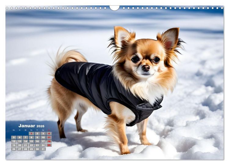Produktbild: Chihuahua - der mutige Winzling (Wandkalender 2026 DIN A3 quer), CALVENDO Monatskalender