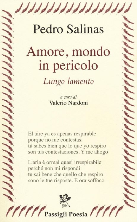 Produktbild: Amore, mondo in pericolo. Lungo lamento. Testo spagnolo a fronte
