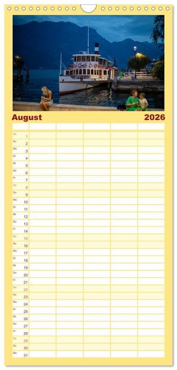 Produktbild: Familienplaner 2026 - Riva del Garda - Am Gardasee ganz im Norden mit 5 Spalten (Wandkalender, 21 x 45 cm) CALVENDO