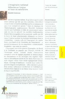 Produktbild: L'imaginaire national