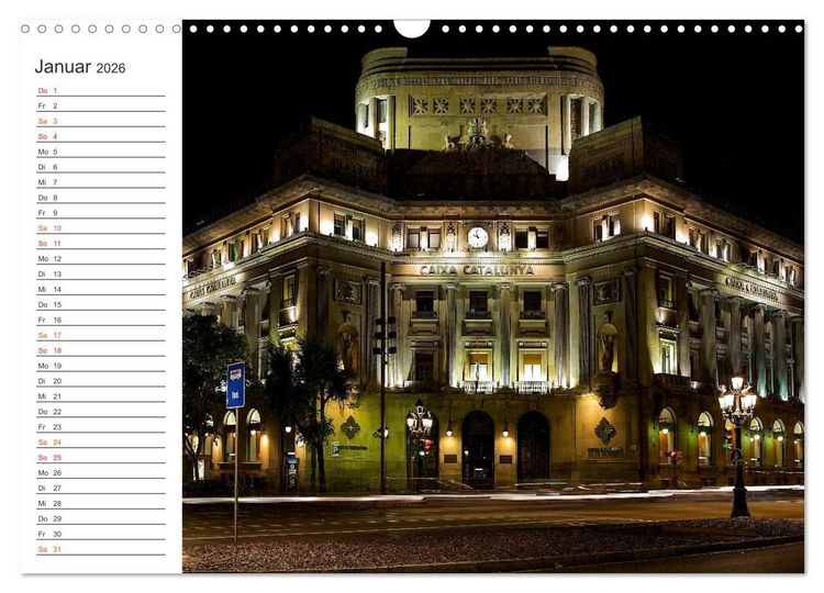 Produktbild: Metropole Barcelona (Wandkalender 2026 DIN A3 quer), CALVENDO Monatskalender