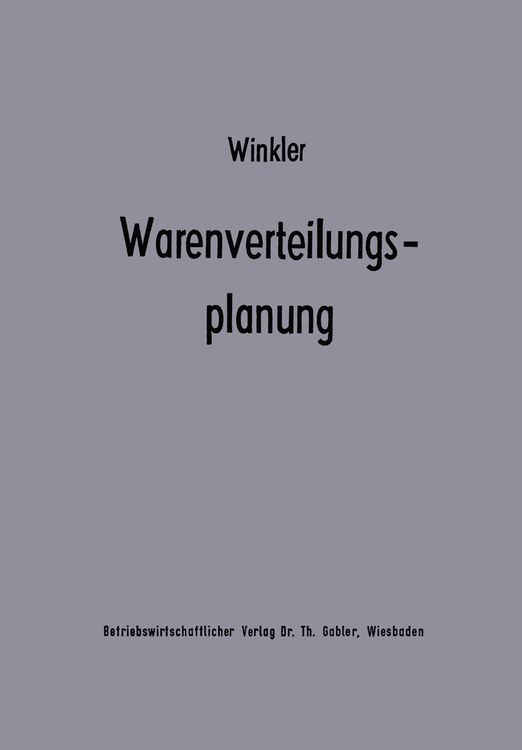 Produktbild: Warenverteilungsplanung
