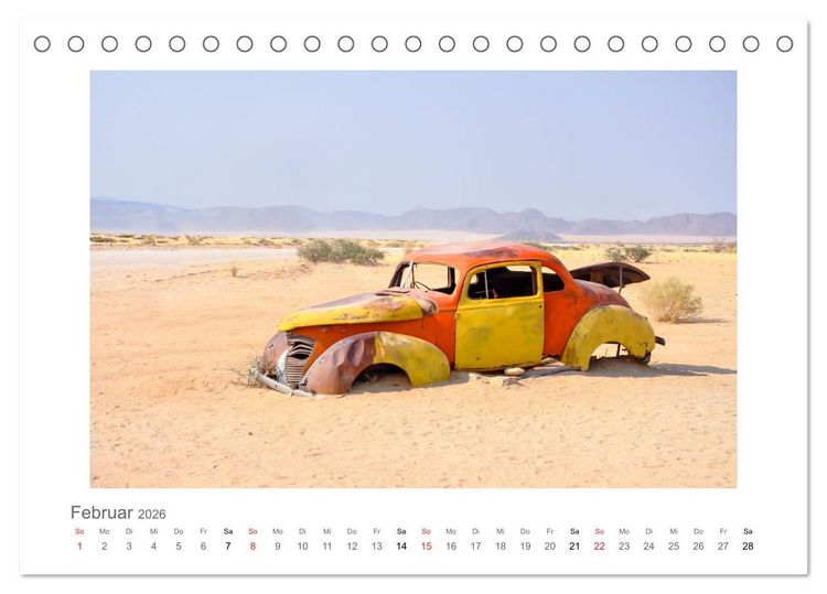 Produktbild: Namibia - unterwegs mit Julia Hahn (Tischkalender 2026 DIN A5 quer), CALVENDO Monatskalender