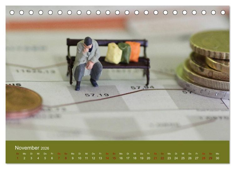 Produktbild: Miniaturen - Klein ganz gro&szlig; (Tischkalender 2026 DIN A5 quer), CALVENDO Monatskalender