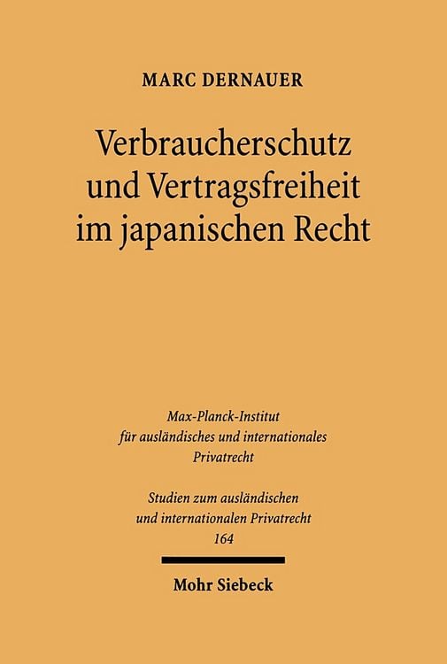 Produktbild: Verbraucherschutz und Vertragsfreiheit im japanischen Recht