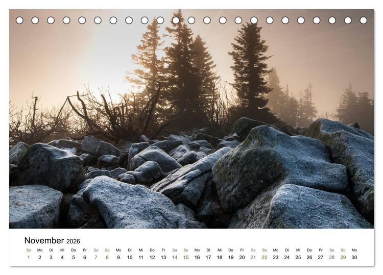 Produktbild: Traumlandschaften im Bayrischen Wald (Tischkalender 2026 DIN A5 quer), CALVENDO Monatskalender