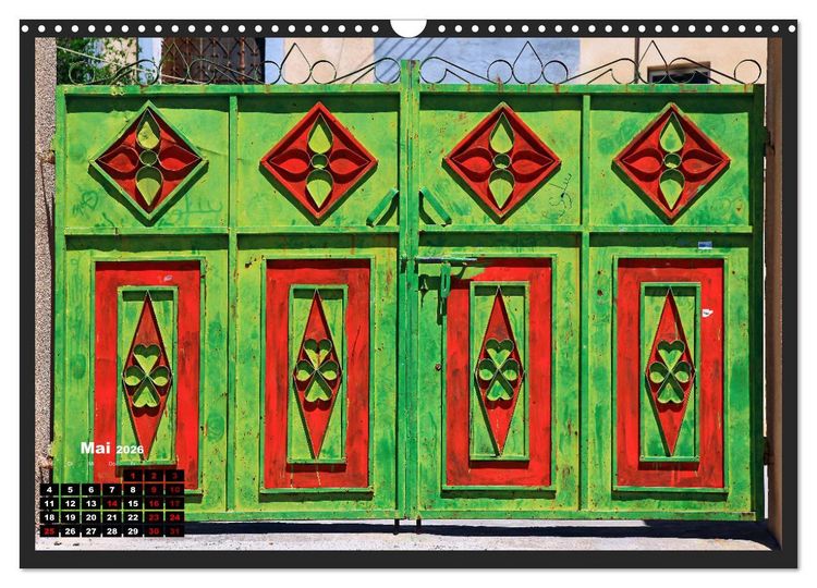 Produktbild: OMAN - Farbenfrohe orientalische T&uuml;ren (Wandkalender 2026 DIN A3 quer), CALVENDO Monatskalender