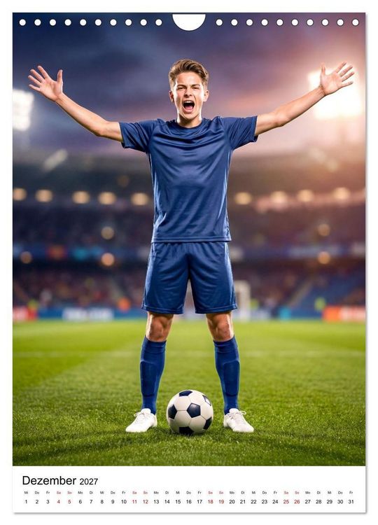 Produktbild: Am Ball - Dynamik des modernen Fu&szlig;balls (Wandkalender 2027 DIN A4 hoch), CALVENDO Monatskalender