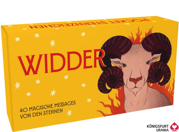 Produktbild: Sternzeichen Widder 40 Karten in Magnetschachtel