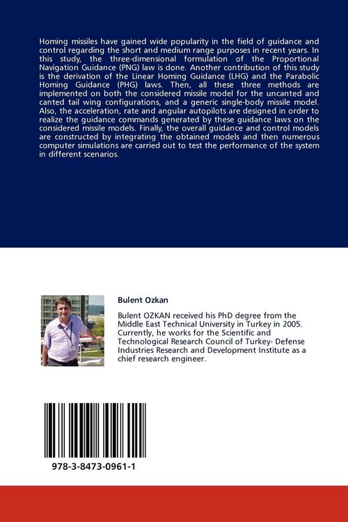 Produktbild: Guidance and Control of Homing Missiles