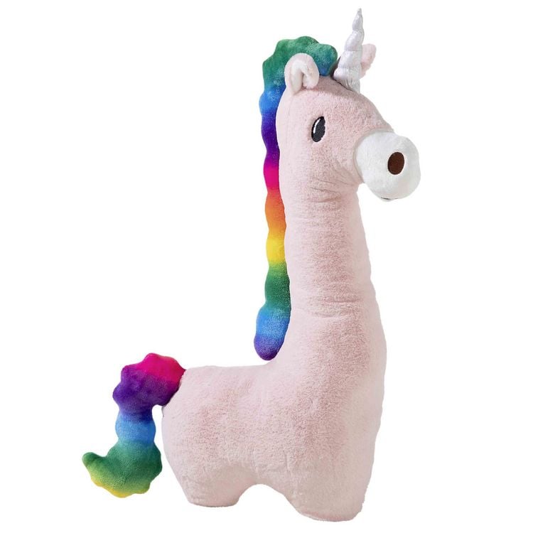 Produktbild: Heunec 343696 - KUMA Cuddle Buddy Einhorn Rosie, Pl&uuml;sch, 80 cm, Seitenschl&auml;ferkissen
