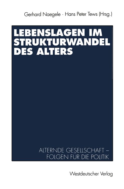Produktbild: Lebenslagen im Strukturwandel des Alters
