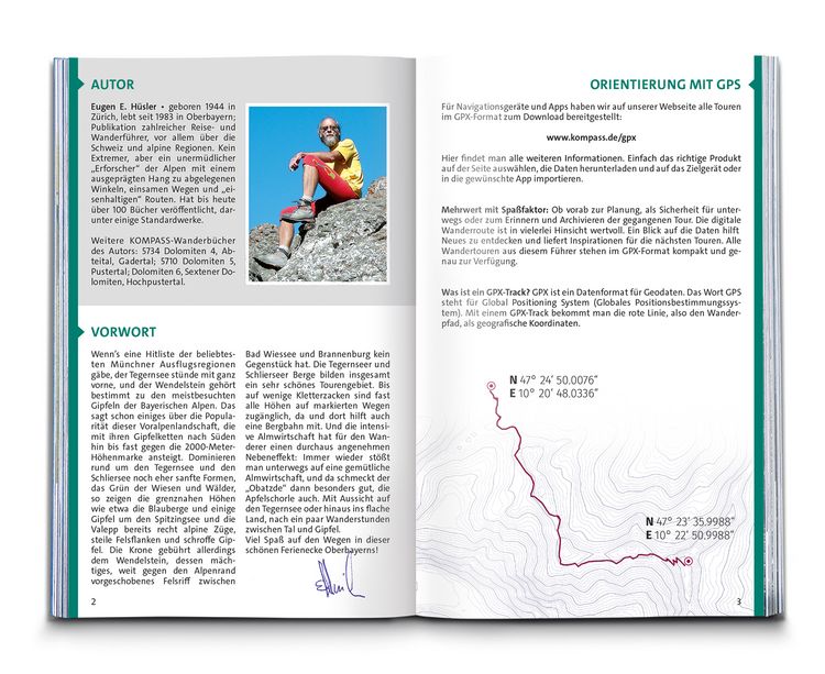 Produktbild: KOMPASS Wanderf&uuml;hrer Tegernsee, Schliersee, 55 Touren mit Extra-Tourenkarte