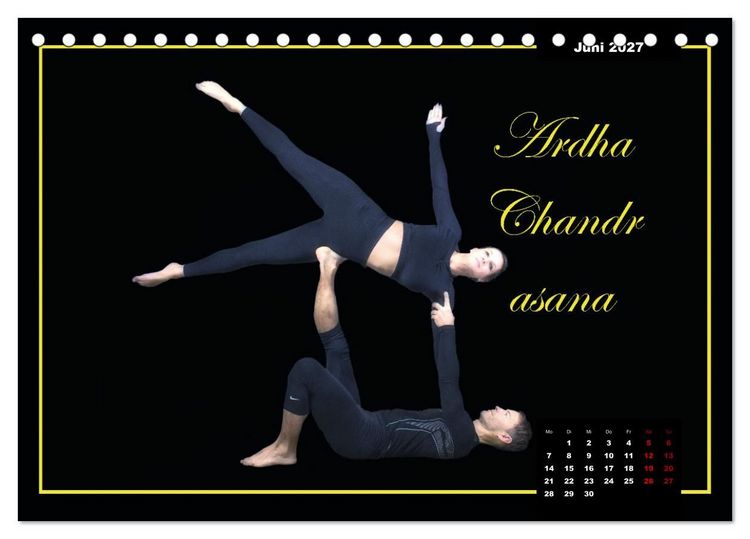 Produktbild: Yoga - Asana (Tischkalender 2027 DIN A5 quer), CALVENDO Monatskalender