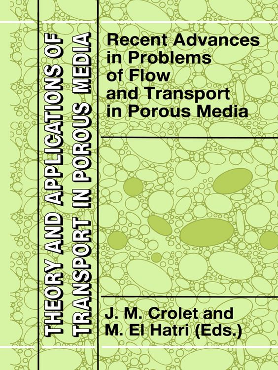 Produktbild: Recent Advances in Problems of Flow and Transport in Porous Media