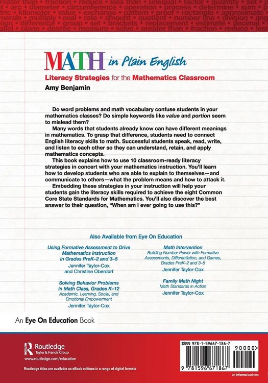 Produktbild: Math In Plain English