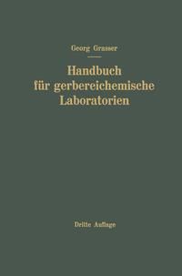 Produktbild: Handbuch f&uuml;r Gerbereichemische Laboratorien