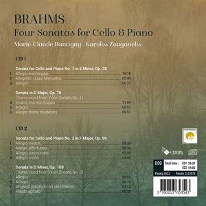 Produktbild: Brahms Four Sonatas for Cello & Piano