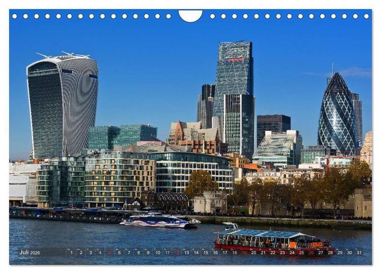 Produktbild: Londoner Perspektiven (Wandkalender 2026 DIN A4 quer), CALVENDO Monatskalender
