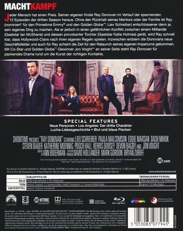 Produktbild: Ray Donovan - Season 3 [4 BRs]