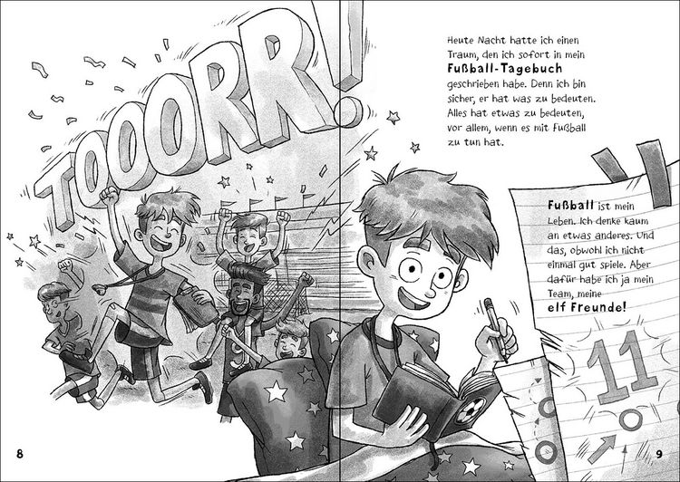 Produktbild: Tims geheimes Fu&szlig;ball-Tagebuch (Band 1) - Elf Freunde und ich!