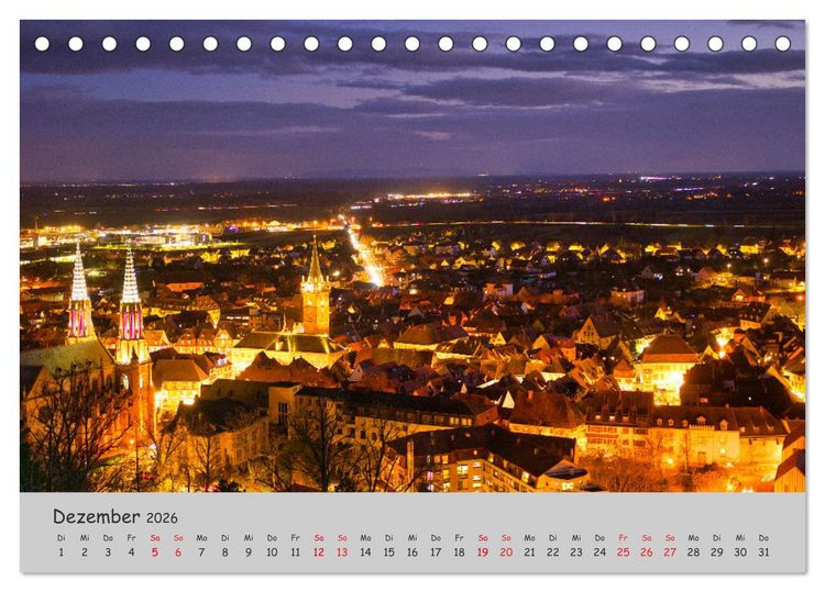 Produktbild: Region Elsass und Vogesen (Tischkalender 2026 DIN A5 quer), CALVENDO Monatskalender
