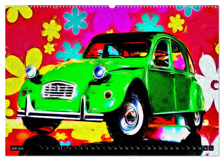 Produktbild: 70 Jahre 2CV (Wandkalender 2026 DIN A2 quer), CALVENDO Monatskalender