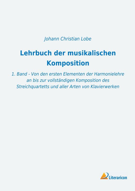 Produktbild: Lehrbuch der musikalischen Komposition