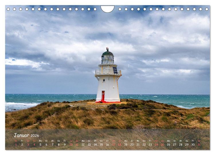 Produktbild: Neuseeland - Wo sich Himmel und Erde begegnen (Wandkalender 2026 DIN A4 quer), CALVENDO Monatskalender