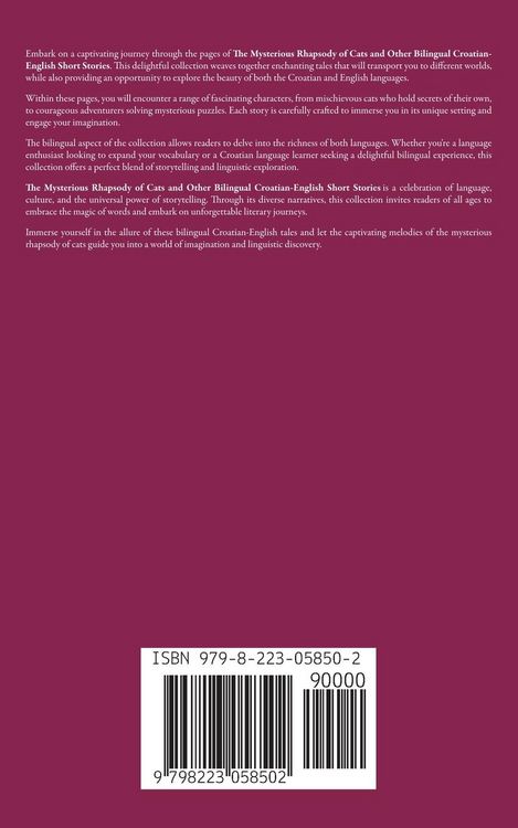 Produktbild: The Mysterious Rhapsody of Cats and Other Bilingual Croatian-English Short Stories