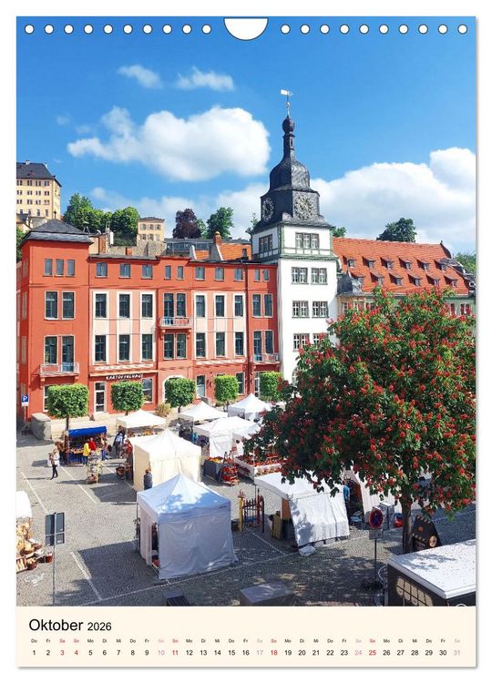 Produktbild: Rudolstadt - Ein Spaziergang (Wandkalender 2026 DIN A4 hoch), CALVENDO Monatskalender