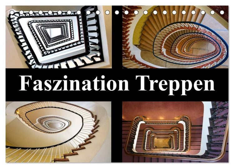 Produktbild: Faszination Treppen (Tischkalender 2026 DIN A5 quer), CALVENDO Monatskalender