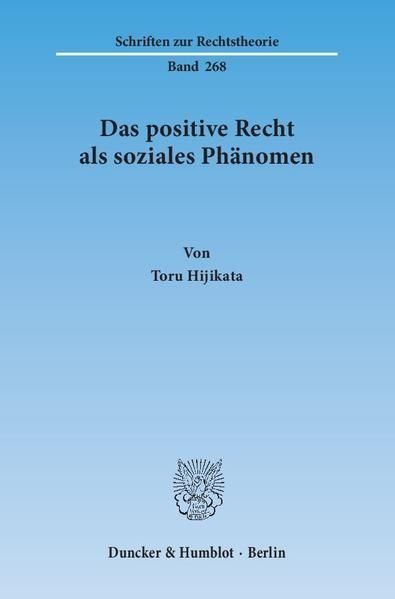 Produktbild: Das positive Recht als soziales Ph&auml;nomen.