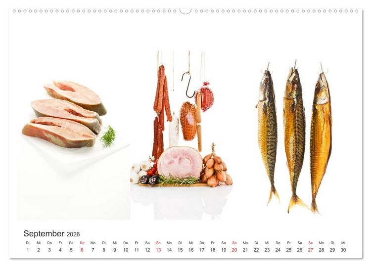 Produktbild: K&ouml;stlichkeiten aus der K&uuml;che (hochwertiger Premium Wandkalender 2026 DIN A2 quer), Kunstdruck in Hochglanz