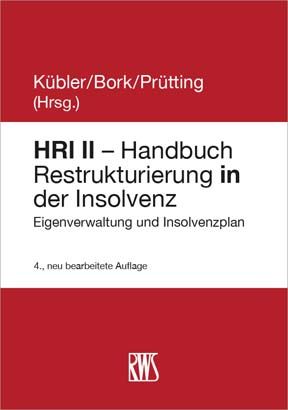 Produktbild: HRI II - Handbuch Restrukturierung in der Insolvenz