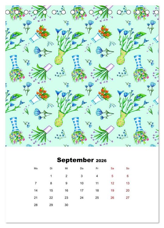 Produktbild: MUSTERMACKE (Tischkalender 2026 DIN A5 hoch), CALVENDO Monatskalender