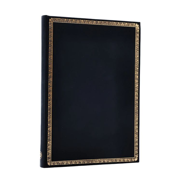 Produktbild: Hardcover Notizbuch, Black Edition, Midi, Liniert