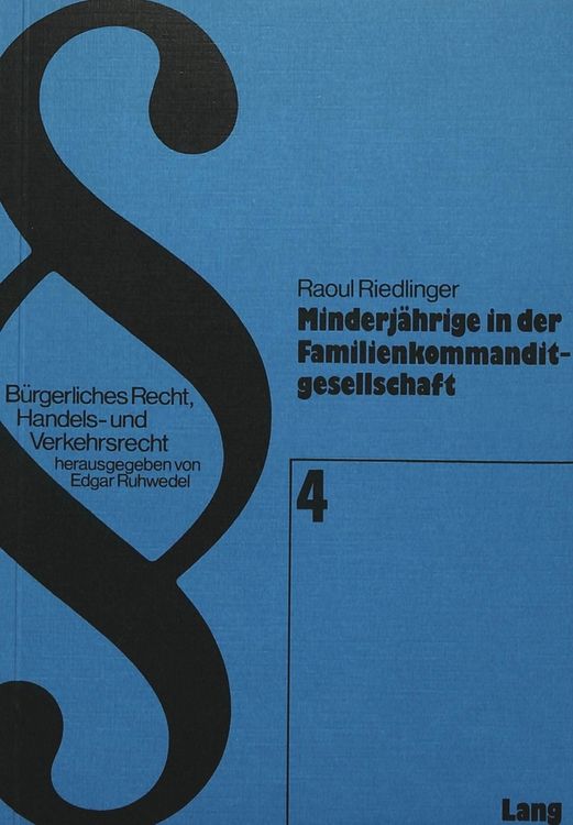 Produktbild: Minderj&auml;hrige in der Familienkommanditgesellschaft