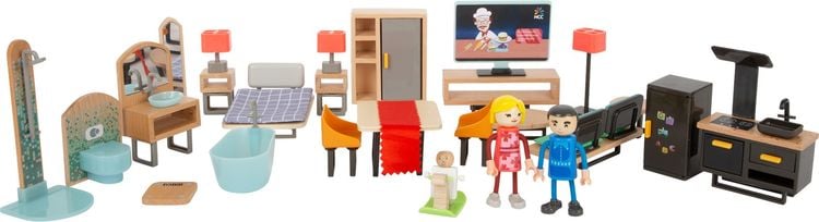 Produktbild: Small foot 11742 - Puppenhaus-Möbel-Set Modern, 31 Teile