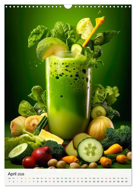 Produktbild: Smoothie Symphony (Wall Calendar 2026 DIN A3 portrait), CALVENDO 12 Month Wall Calendar
