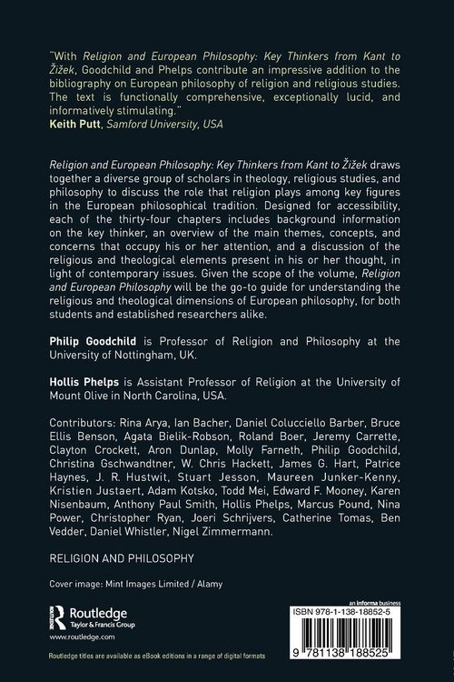 Produktbild: Religion and European Philosophy