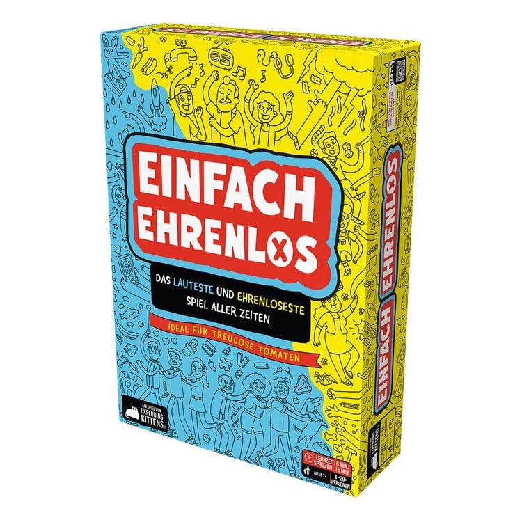 Produktbild: Exploding Kittens - Einfach Ehrenlos, Partyspiel