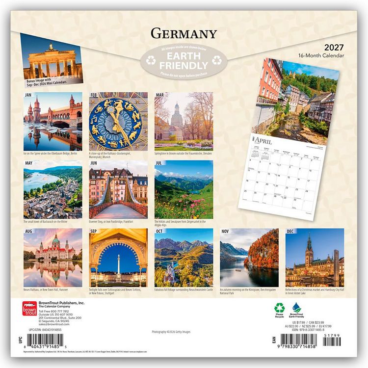 Produktbild: Germany &ndash; Deutschland 2027 &ndash; 16-Monatskalender