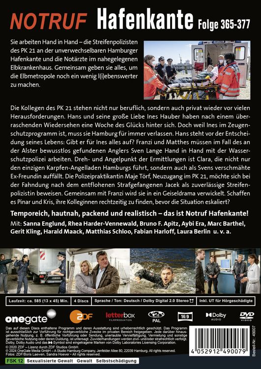 Produktbild: Notruf Hafenkante 29 (Folge 365-377) [4 DVDs]