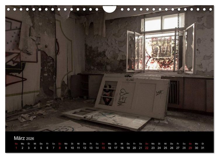 Produktbild: Verlassene Orte. Alter Postbahnhof Leipzig (Wandkalender 2026 DIN A4 quer), CALVENDO Monatskalender