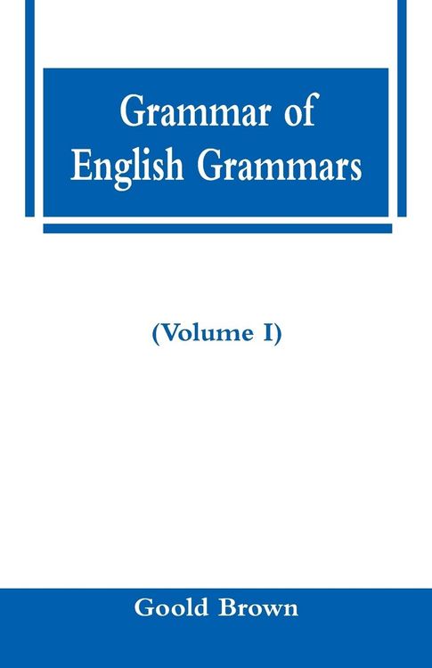 Produktbild: Grammar of English Grammars (Volume I)