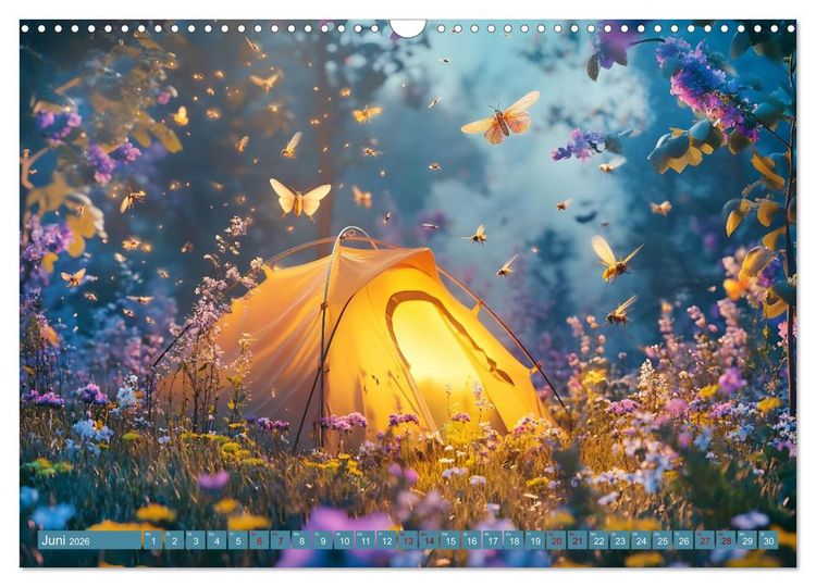 Produktbild: Camping Extreme (Wandkalender 2026 DIN A3 quer), CALVENDO Monatskalender