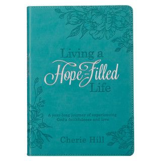 Produktbild: Living A Hope-Filled Life Teal Faux Leather Devotional